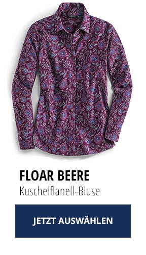 Kuschelflanell-Bluse Floar Beere | Walbusch