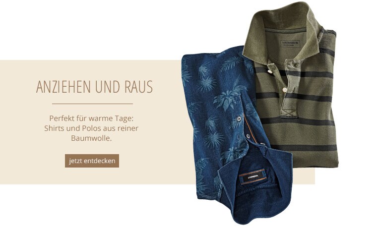 Shirts und Polos aus reiner Baumwolle | Walbusch Shirts und Polos aus reiner Baumwolle | Walbusch