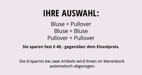 Bluse und Pullover oder 2 Blusen oder 2 Pullover für € 79,90 | Walbusch Bluse und Pullover oder 2 Blusen oder 2 Pullover für € 79,90 | Walbusch