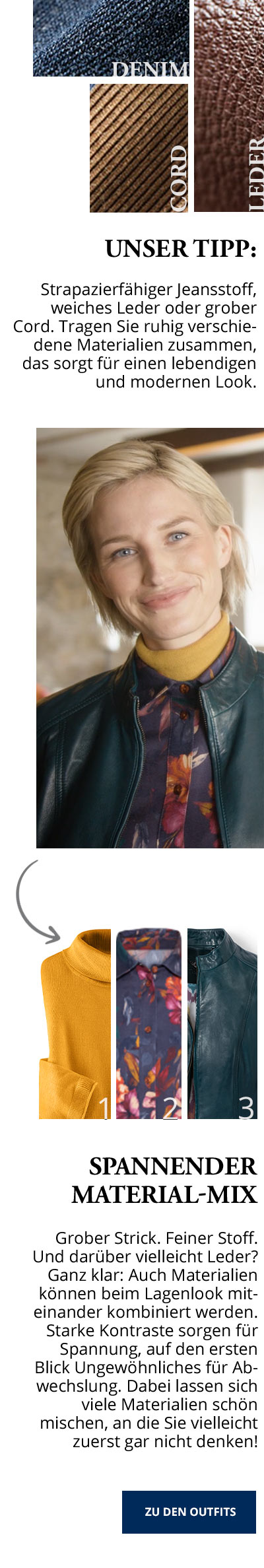 Lagenlook - Spannender Material-Mix | Walbusch Lagenlook - Spannender Material-Mix | Walbusch