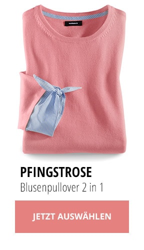 Pfingstrose-Blusenpullover 2in1 | Walbusch