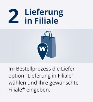 Lieferung in Filiale Lieferung in Filiale
